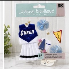 Jolee’s Boutique Dimensional Stickers Lot of 2 Cheerleader & Evening Out NIP