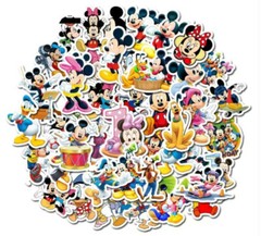 Stickers Mickey Mouse Minnie Mouse Disney Skateboard Sticker Bomb Decal 50 pcs