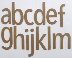 2″ – 2 1/4″ SIMPLE FONT – Customized Alphabet Letters Chipboard Die Cuts – 26 Pc