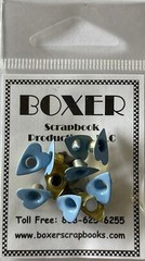 BABY BLUE PRIMITIVE HEART ALUMINUM EYELET(10pc)Boy•Love•Card making•Scrapbooking