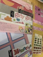 Large Lot Of Girly Girl Pink Princess Memories Scrapbook Stickers And Paper
