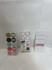 Pen+Gear Paper Lot Of 3 Pack 4-3″x8 Assorted Stickers Sheets #2