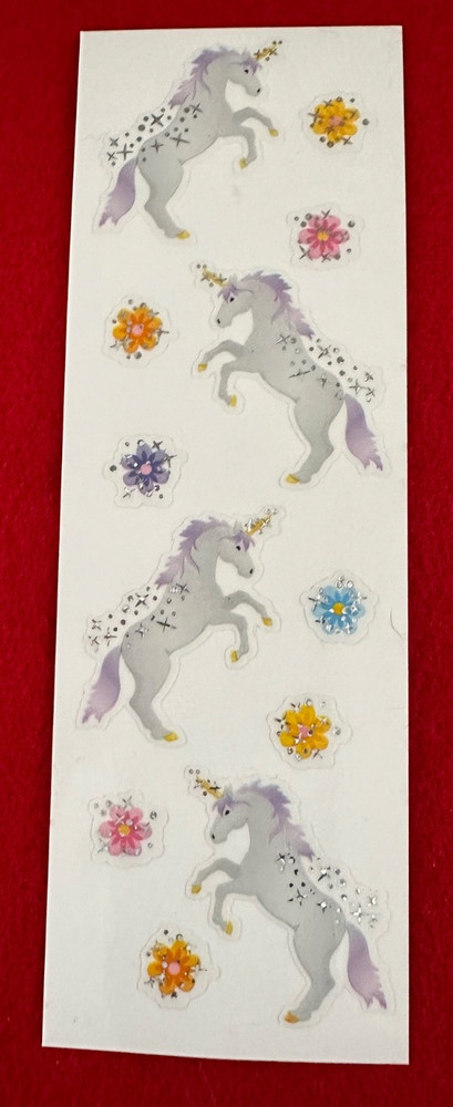 Ltd Edition Mrs Grossman FANTASY Stickers ~UNICORNS~Rainbows~CASTLE~Fairies~New