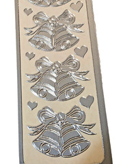 Class A’ Peels Silver Foil WEDDING BELLS Craft Stickers – AP122S