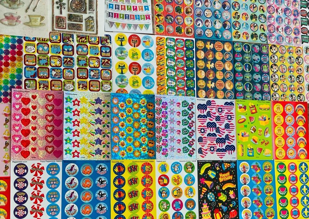 BIG MOODS, School Smart, Sandylion, Hallmark, American Greetings 555+ Stickers