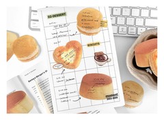 Memo Paper 30pcs Baked Bread Theme Diy Collage Decorative Scrapbooking Material