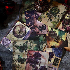 80 Sheets Gothic Scrapbook Paper, Vintage Junk Journal Supplies for Scrapbook…
