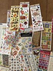 1 LB Stickers School Birthday Sports Child Holiday Hearts Wedding Flowers LOT E