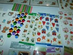 LARGE LOT VTG STICKERS 90s SOME SEALED FLORAL COUNTRY BEARS SUSAN WINGET ART 3D