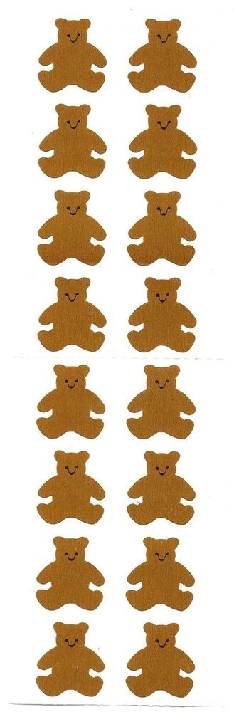Sheet Vintage 1979 Original TEDDY BEARS Stickers Mrs. Grossman’s Stickers