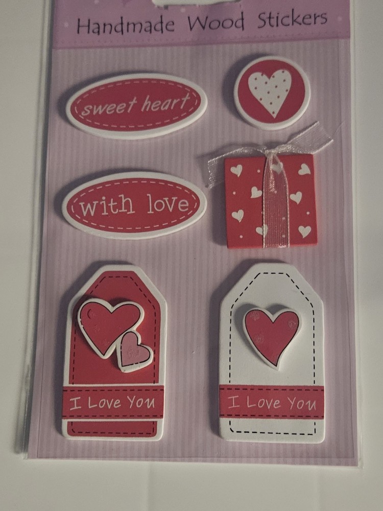 walmart handmade wooden stickers Sweetheart With Love