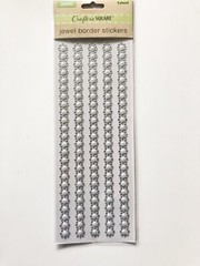 Silver Pearl Sticker Borders, Pearl Embellishments, Scrapbooking Supplies