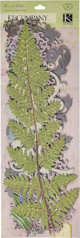 K&Company Brenda Walton Flora & Fauna Swirl Adhesive Borders