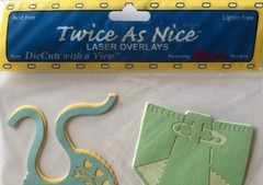 BABY CLOTHES Laser Overlay Die-Cuts(3pc)DCWV•Booties•Bib•Diaper •Newborn•Hearts