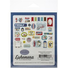 CB DieCuts Family Fun Night Retro Board Games Movie Memories Friends Time Dinner
