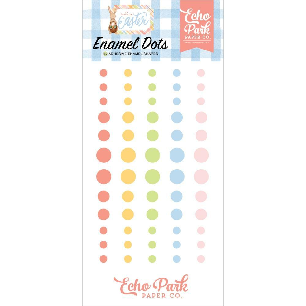 Crafts Enamel Dots EP My Favorite Easter Pastel Pink Blue Yellow Green Orange