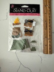 Provo Craft The Third Dimension Stand-Outs Camp Time Paper Sculpture Stickers