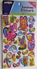 STICKERS SCRAP BOOKING RAINBOW STICKERS LARGE LOT OF 168 MIXED @@ MY OTHER ITEMS