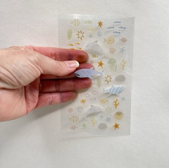 Suatelier Sea Life Stickers Junk Journal Journaling Scrapbooking