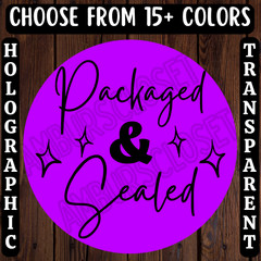 40 THANK YOU STICKERS 2″ ROUND LABELS SEALS PACKAGED & SEALED SHIPPING SUPPLIES