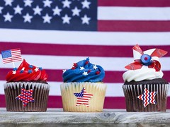 Patriotic Foam Stickers 4th of July American Flag Star Foam Decals Glitter Stars