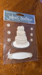 New Jolee’s Boutique Wedding Cake Stickers Scrapbook Multicolor w Silver SPJB018