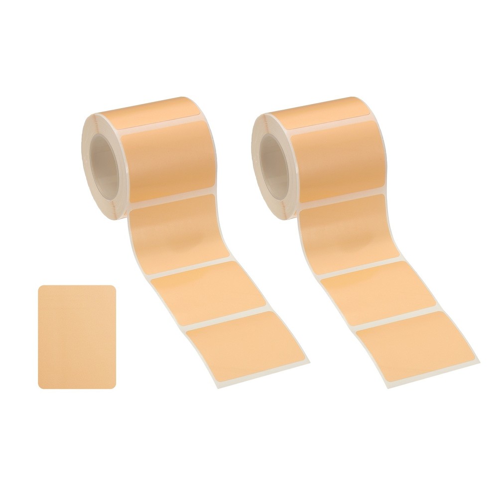 460 Pcs Thermal Sticker Paper, 1.6×1.2″ Square Thermal Printer Label, Khaki