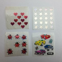 Vintage Holographic Sticker Sheets Animals Hearts Cars Dolphins Fun Variety Pack
