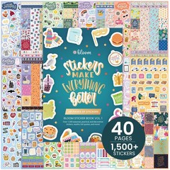 Ultimate 1500+ Sticker Pack for Planners – 40 Pages, 6” x 9”, Seasonal & Holiday