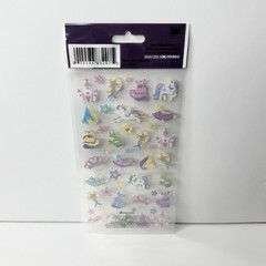 EK Success Sticko Dimensional Stickers Tiny Unicorn Fairy Tale Themed 42pc