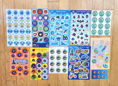 BLUEBERRY SNIFF 165 Stickers MUFFINS Waffle BLUEBERRY SWIRL Cars PANCAKES Donuts
