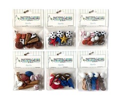 Buttons Galore 50+ Assorted SPORTS Theme Buttons for Sewing & Crafts