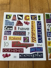 Vtg Ransom Note Stickers, Words, 1990s, Scrapbook, Set