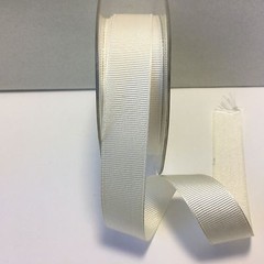 1″ Grosgrain Ribbon – May Arts – JH08 – Ivory – 5 Yards