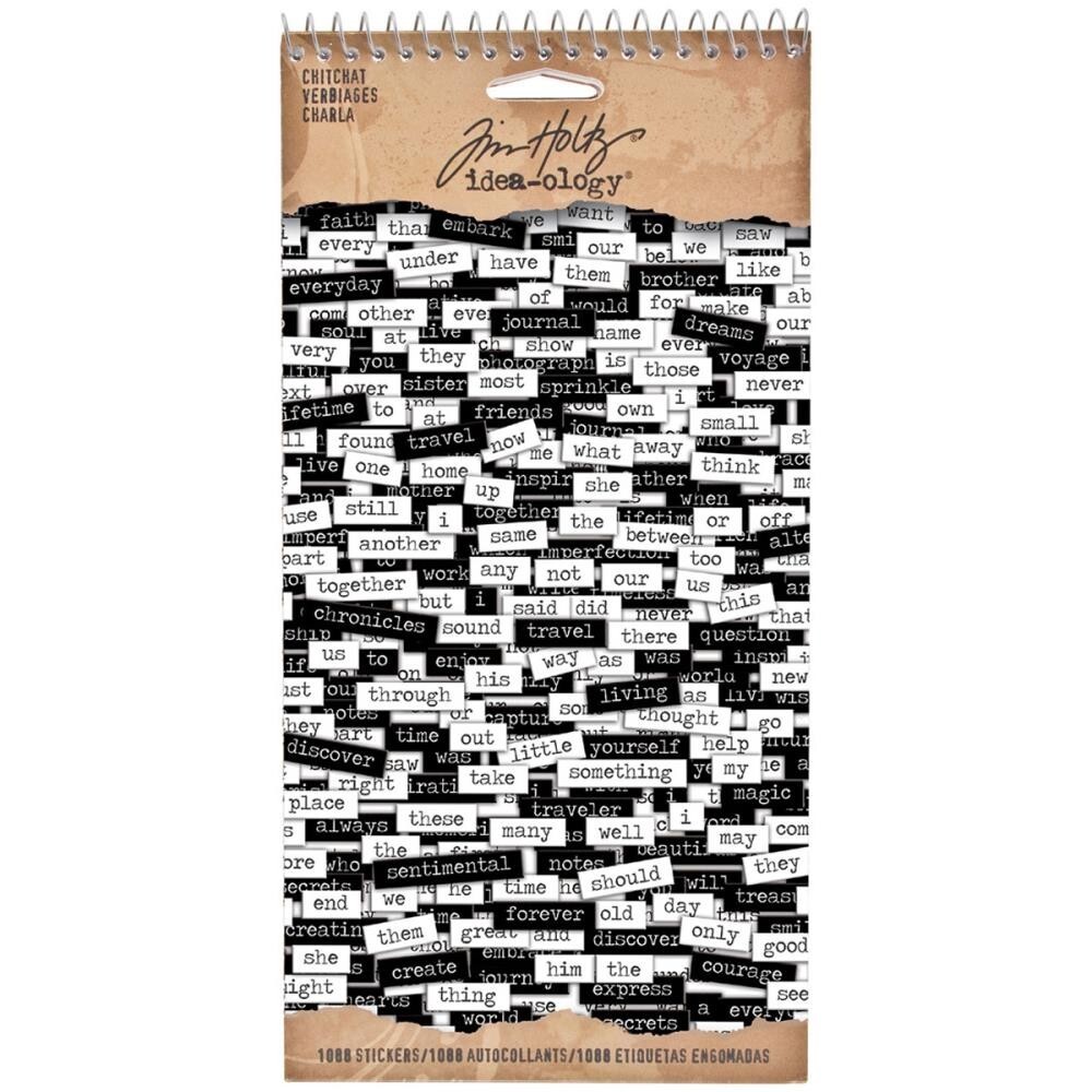 Tim Holtz ~ CHITCHAT ~ Verbiages ~ Idea-ology Word Stickers