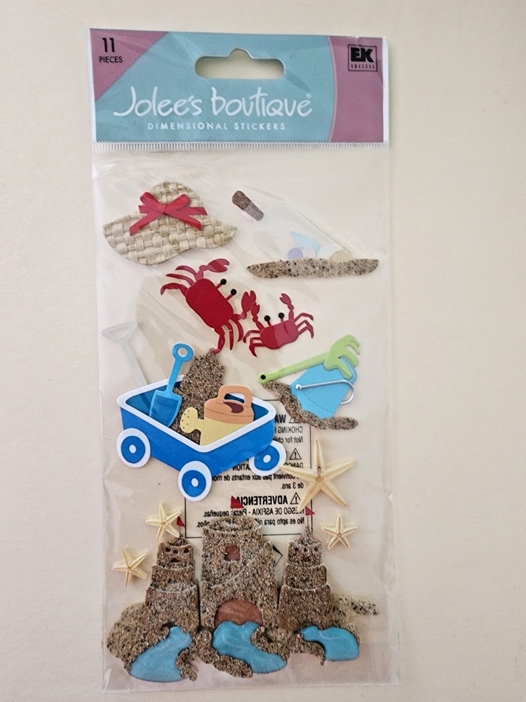 RETIRED XL Jolee’s Boutique Embellishments – Sand Theme Castle – SPJBLG262