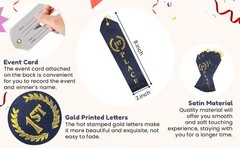 3rd Place Winner Award Ribbons 12 Pack Navy Blue Red White Gold Writing Event