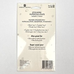Stickety-Doo-Da SCENTED Whipped Cream Cake American Greetings Stickers 2 Sheets