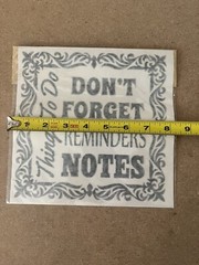 Vinyl Transfer Sheet Rub On Notes Reminders To Do List