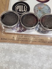 Tim Holtz Idea-ology Custom Knobs metal pull hardware art stickers epoxy 