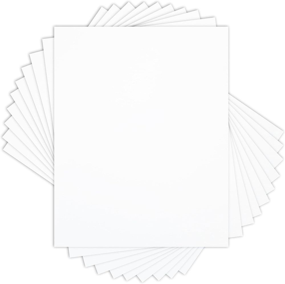 11X14 White Matboards, Backer Boards for Pictures and Frames (10 Pack)