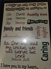 Heart Reflections stickers scrapbook cards crafts Family Bible verses