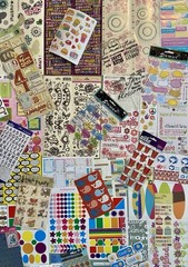 HUGE Lot of Words, Phrases, Etc THOUSANDS of Stickers! Jolee’s, Sticko Etc #4
