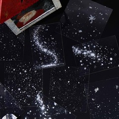 Alideco 120pcs Scrapbook Stickers Vintage Winter Snow Scene Snowflakes Scrapb…