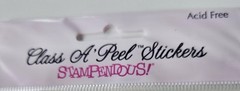 stampendous peel stickers silver crosses