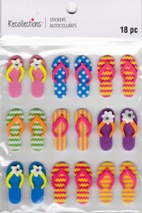 Flip Flops, 3D scrapbook stickers, 4×7″ – Recollections #397313