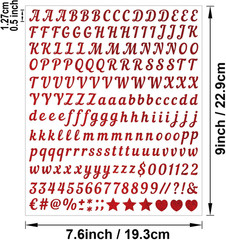 5 Sheets Holiday Lettering Stickers 1000 PCS Glitter Script Alphabet A-Z Self Ad