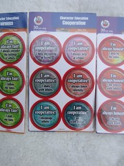McGraw-Hill Childrens Publishing Character Education Badge Stickers Y2K NOS 2003