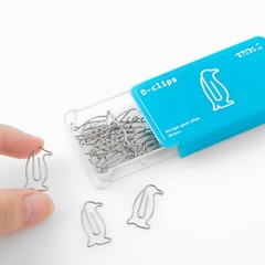 Midori D-Clips Paper Clips – Penguin A