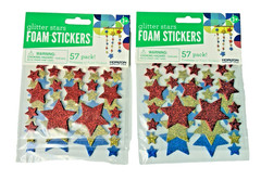 Sticker Lot of 5 New Packs Stars, Smiley Faces, Christmas Miscellaneous Over 434